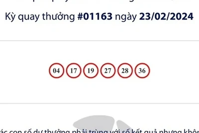 Một khách hàng vừa trúng giải Jackpot gần 56 tỉ đồng