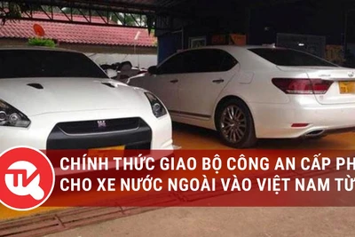 Từ ngày 1-5, Bộ Công an cấp phép cho xe nước ngoài vào Việt Nam