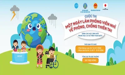 Tổ chức cuộc thi “Một ngày làm phóng viên nhí về phòng-chống thiên tai”