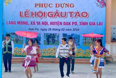 Đak Pơ phục dựng lễ hội Gầu Tào 