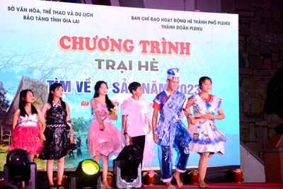 Pleiku: Gần 200 thanh-thiếu nhi tham gia trại hè “Tìm về di sản”