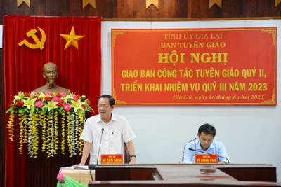 Gia Lai: Giao ban công tác tuyên giáo quý II-năm 2023 