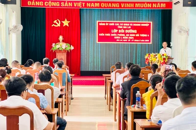 Gia Lai: 120 học viên tham gia lớp bồi dưỡng kiến thức quốc phòng, an ninh đối tượng 4