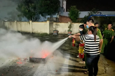  Đak Pơ ra mắt mô hình an toàn về phòng cháy, chữa cháy đầu tiên của phụ nữ huyện