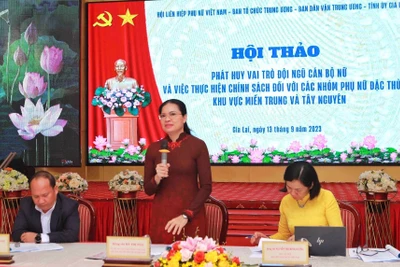 Hội thảo phát huy vai trò cán bộ nữ và việc thực hiện chính sách đối với các nhóm phụ nữ đặc thù