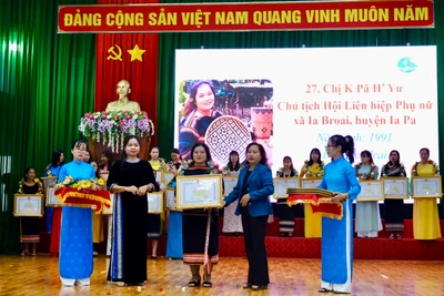 Gia Lai có 6 Chủ tịch Hội phụ nữ cơ sở giỏi được biểu dương toàn quốc