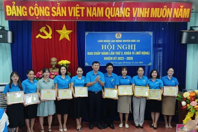 Liên đoàn Lao động huyện Đức Cơ triển khai nhiệm vụ năm 2024