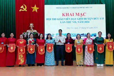 Đức Cơ: 182 thí sinh thi giáo viên dạy giỏi