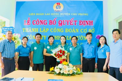 Thành lập Công đoàn cơ sở Công ty TNHH Gia Tường