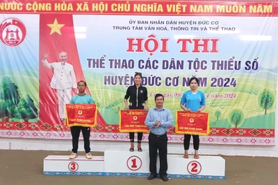 Xã Ia Dom giành giải nhất hội thi thể thao các dân tộc thiểu số huyện Đức Cơ