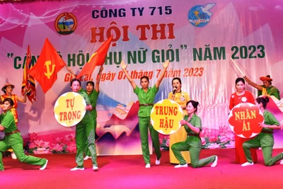 Công ty 715 Hội thi Cán bộ hội phụ nữ giỏi năm 2023