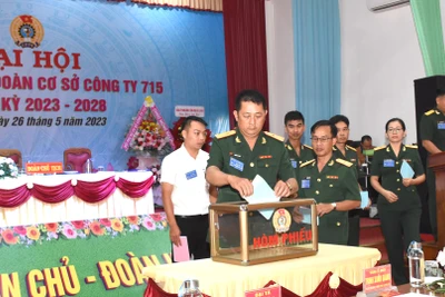 Đại hội đại biểu Công đoàn cơ cở Công ty 715 nhiệm kỳ 2023-2028