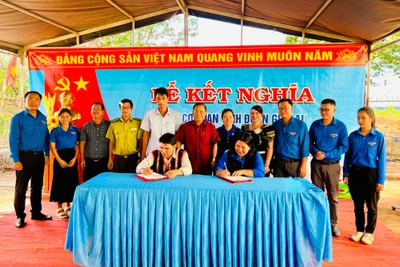 Tỉnh Đoàn Gia Lai kết nghĩa với làng Phang