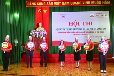 Gia Lai: Khai mạc Hội thi đội tuyên truyền chữ thập đỏ lần thứ III