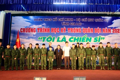 Gia Lai: 123 chiến sĩ “nhí” tham gia chương trình “Học kỳ trong quân đội” năm 2023