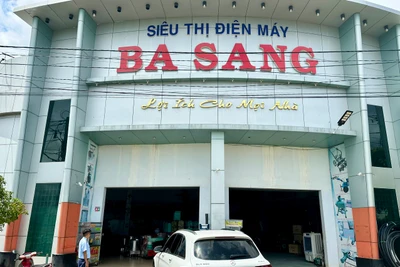 Bị phạt do treo biển hiệu “Siêu thị” không đảm bảo tiêu chuẩn