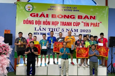 Đà Nẵng vô địch giải Bóng bàn đồng đội hỗn hợp tranh Cúp Tín Phát