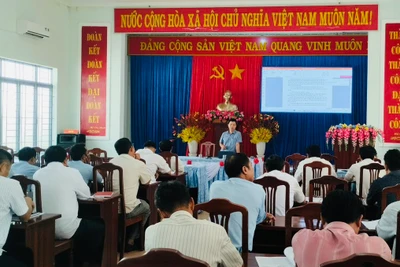 Quang cảnh lớp tập huấn. Ảnh: Sơn Trung