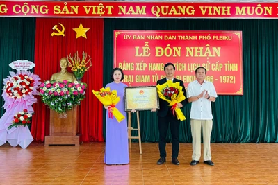 Trại giam tù binh Pleiku đón bằng xếp hạng di tích lịch sử cấp tỉnh