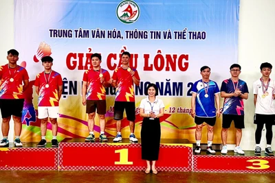 59 vận động viên tham gia Giải cầu lông huyện Mang Yang năm 2024