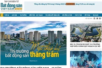 Tạp chí Điện tử Bất động sản Việt Nam bị phạt 20 triệu đồng