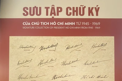 Khai mạc triển lãm “Sưu tập chữ ký và bút tích của Chủ tịch Hồ Chí Minh giai đoạn 1945-1969”