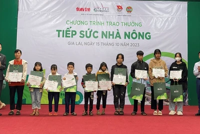 Gia Lai: Trao thưởng cho 41 học sinh, sinh viên là con em hội viên nông dân 