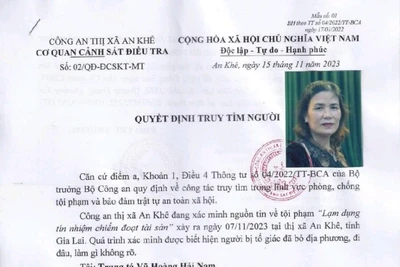 Truy tìm người bị tố giác liên quan đến hành vi “Lạm dụng tín nhiệm chiếm đoạt tài sản”