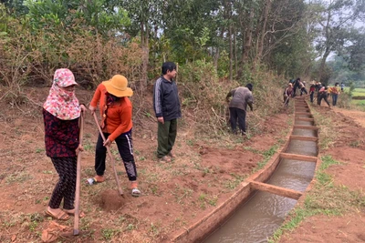 Chư Pưh phát động làm thủy lợi đầu năm