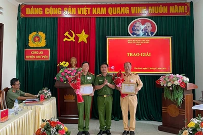 Công an Chư Pưh hội thi Bí thư Chi bộ giỏi