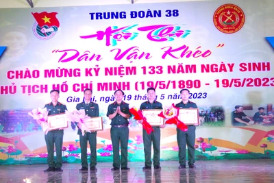 Trung đoàn 38: Tiểu đoàn 6 giành giải nhất hội thi "Dân vận khéo"