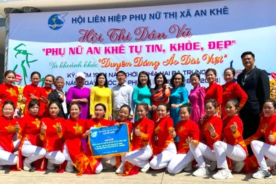 Hơn 400 phụ nữ An Khê tham gia hội thi dân vũ