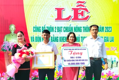 Kbang: Thôn 2 đạt chuẩn nông thôn mới