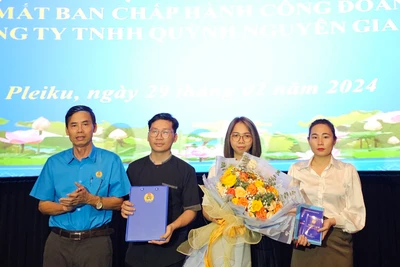 Pleiku thành lập 2 Công đoàn cơ sở tại doanh nghiệp 