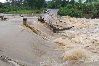 Lâm Đồng: Lũ quét cuốn trôi xe jeep, 3 người chết và mất tích