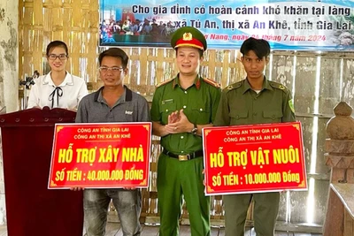 Công an An Khê quan tâm công tác an sinh xã hội