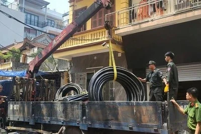 Tạm giữ 14 nghi phạm trộm hơn 9.000 m cáp điện ngầm trị giá 19 tỉ