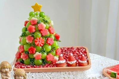 Độc đáo những cây thông Noel… ăn được