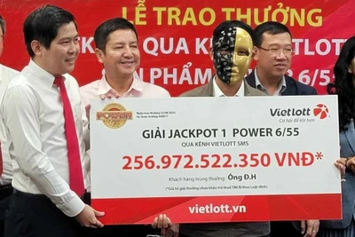 Một người từ Gia Lai nhận giải Jackpot 1 của Vietlott trị giá gần 257 tỉ đồng