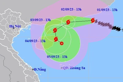 Bão số 3 giật cấp siêu bão di chuyển lạ thường theo hình vòng cung