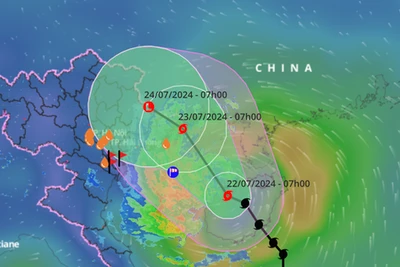 Bão giật cấp 12 trên vịnh Bắc Bộ, mưa lớn hơn dự báo