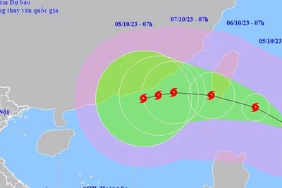 Bão KOINU sắp vào Biển Đông, cường độ rất mạnh