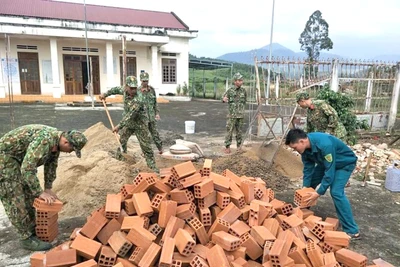 Ban Chỉ huy Quân sự huyện Kbang làm tốt công tác dân vận