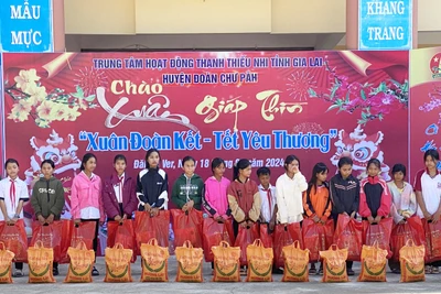 Tổ chức chương trình “Xuân đoàn kết-Tết yêu thương” cho thiếu nhi dân tộc thiểu số xã Đak Tơ Ver huyện Chư Păh