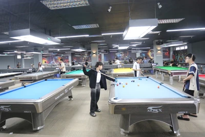 Sôi động phong trào billiards pool ở phố núi