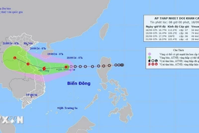 Áp thấp nhiệt đới sẽ mạnh lên thành bão trong 24 giờ tới