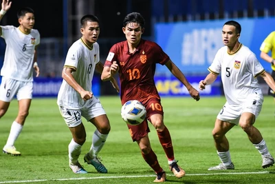 U.17 Thái Lan thắng nghẹt thở Lào trong trận ra quân giải châu Á