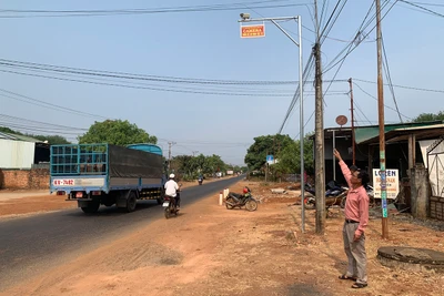 “Mắt thần” giám sát an ninh trật tự tại xã Ia O