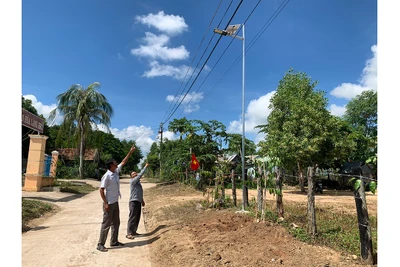 Người dân An Trung chung tay thắp sáng đường quê