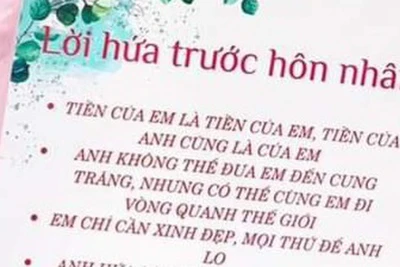 Những lời hứa dễ thương của các cặp đôi yêu nhau